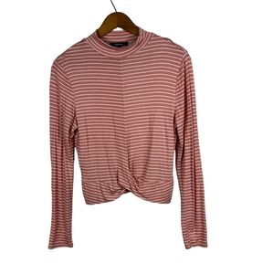 AMBIANCE Striped Long Sleeve Top